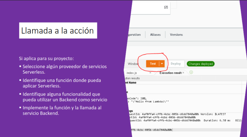Tarea donde se solicita aplicar lo enseñado pero sin hacer foco en alguna tecnología en particular