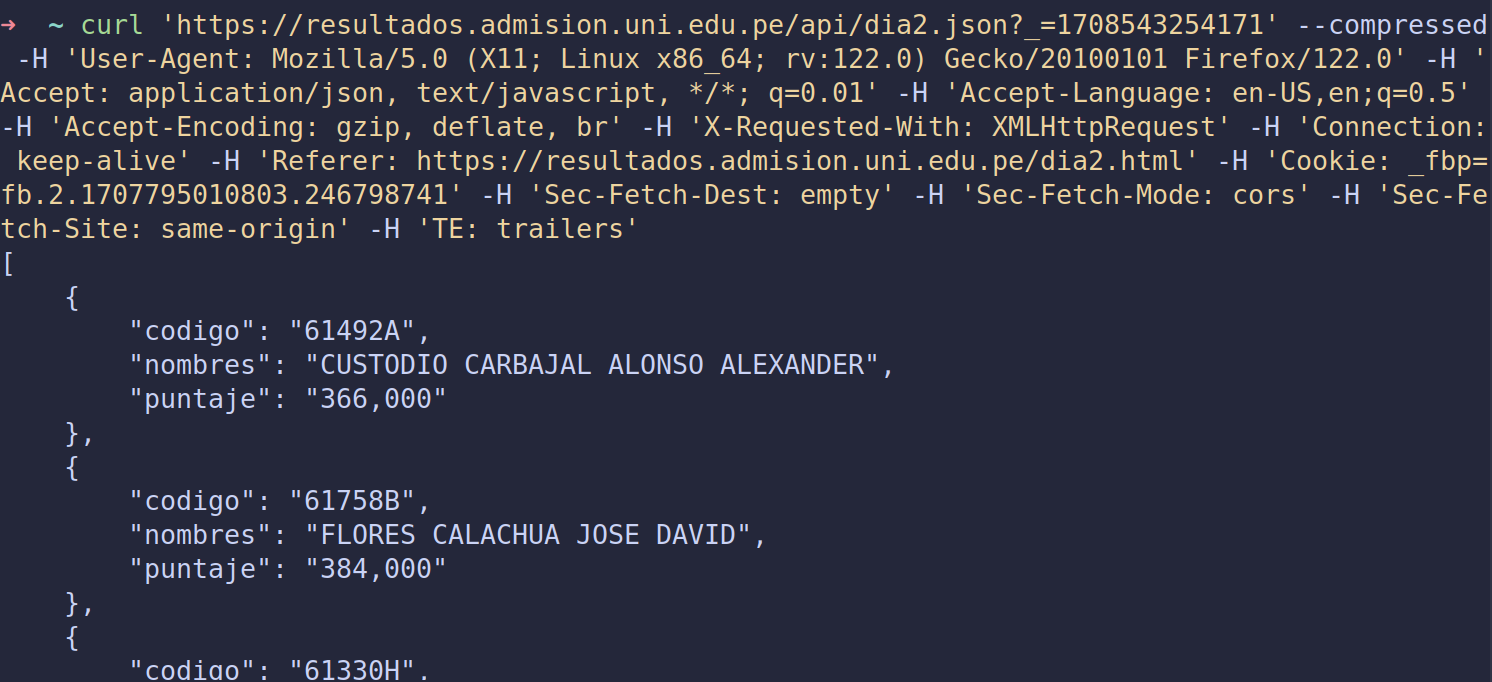 ejemplo de solicitud http usando curl